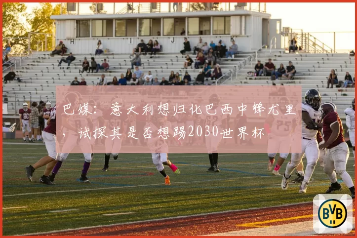 巴媒:意大利想归化巴西中锋尤里,试探其是否想踢2030世界杯